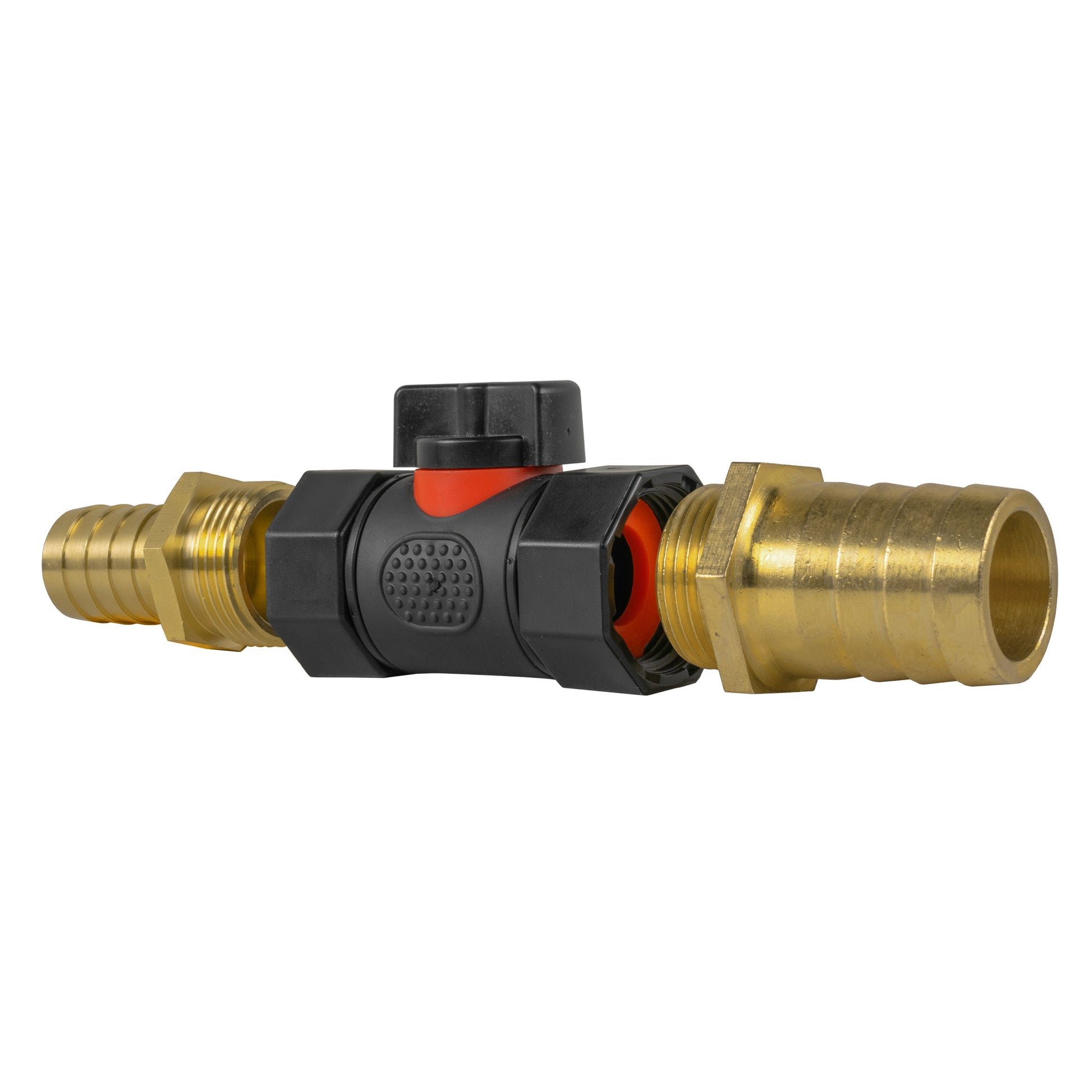 19mm Brass Barb with In-Line BSPF Valve and 25mm Brass Barb - Best4Trade-Retail Garden watering