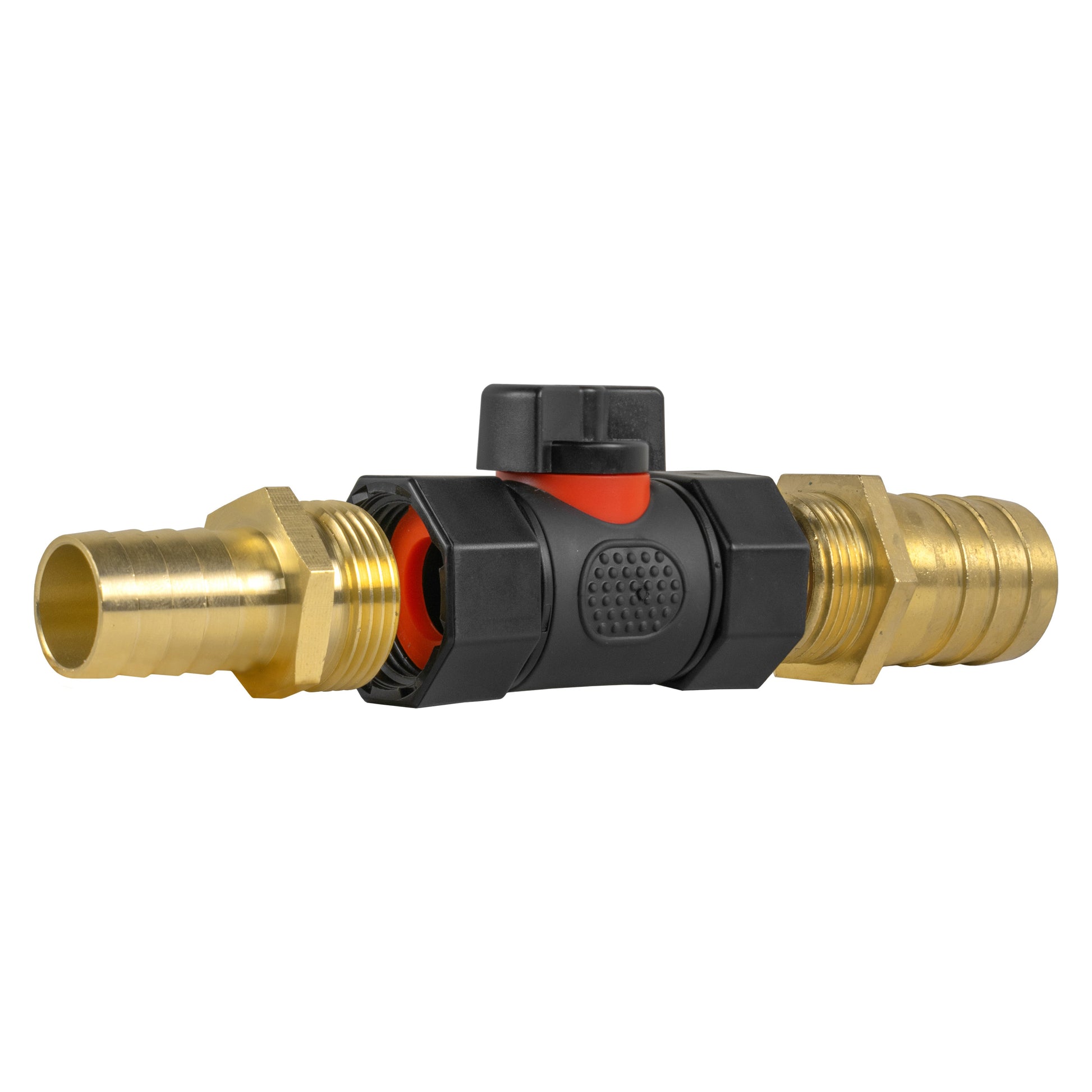 19mm Brass Barb with In-Line BSPF Valve and 25mm Brass Barb - Best4Trade-Retail Garden watering