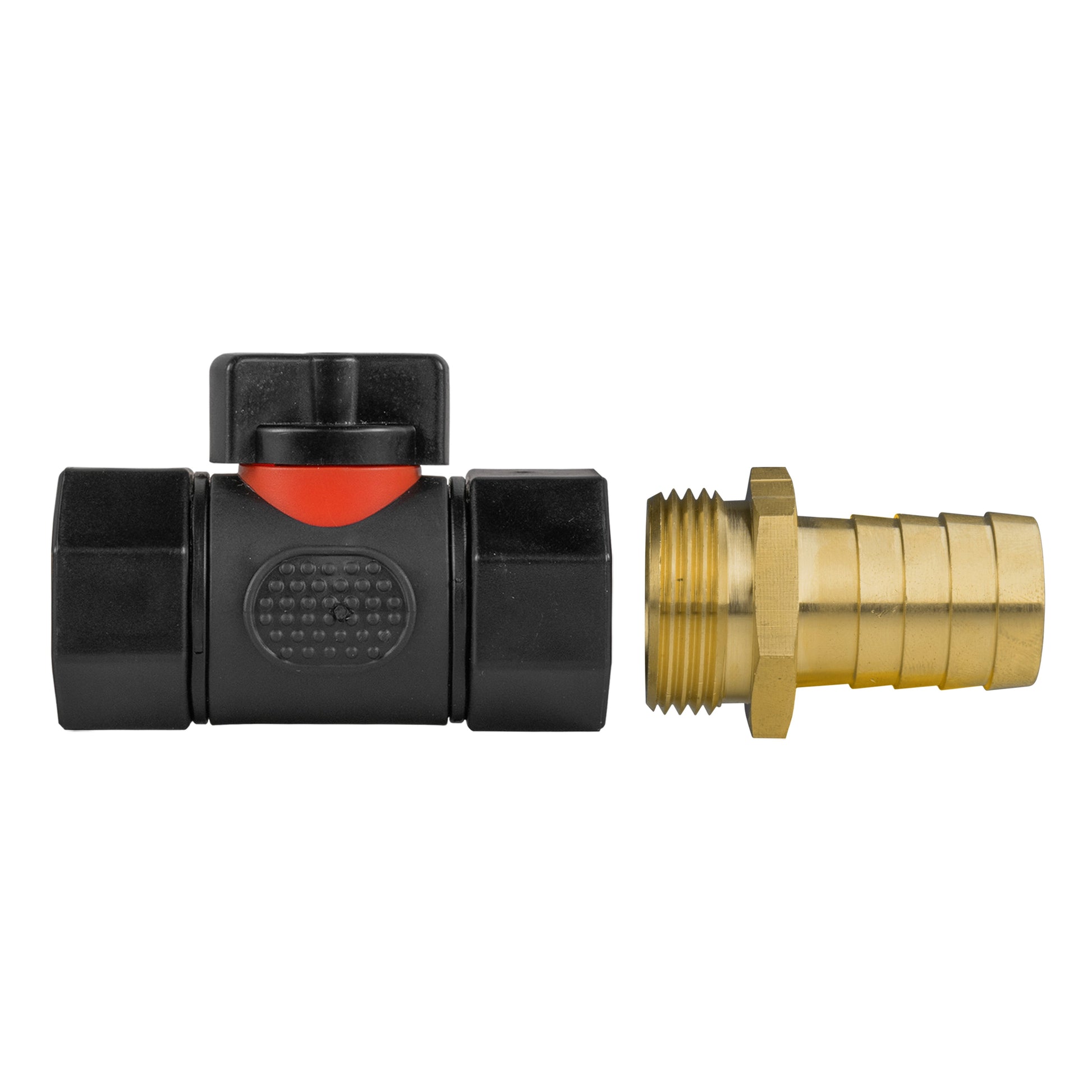 19mm Brass Barb with In-Line BSPF Threaded Valve - Best4Trade-Retail Garden watering