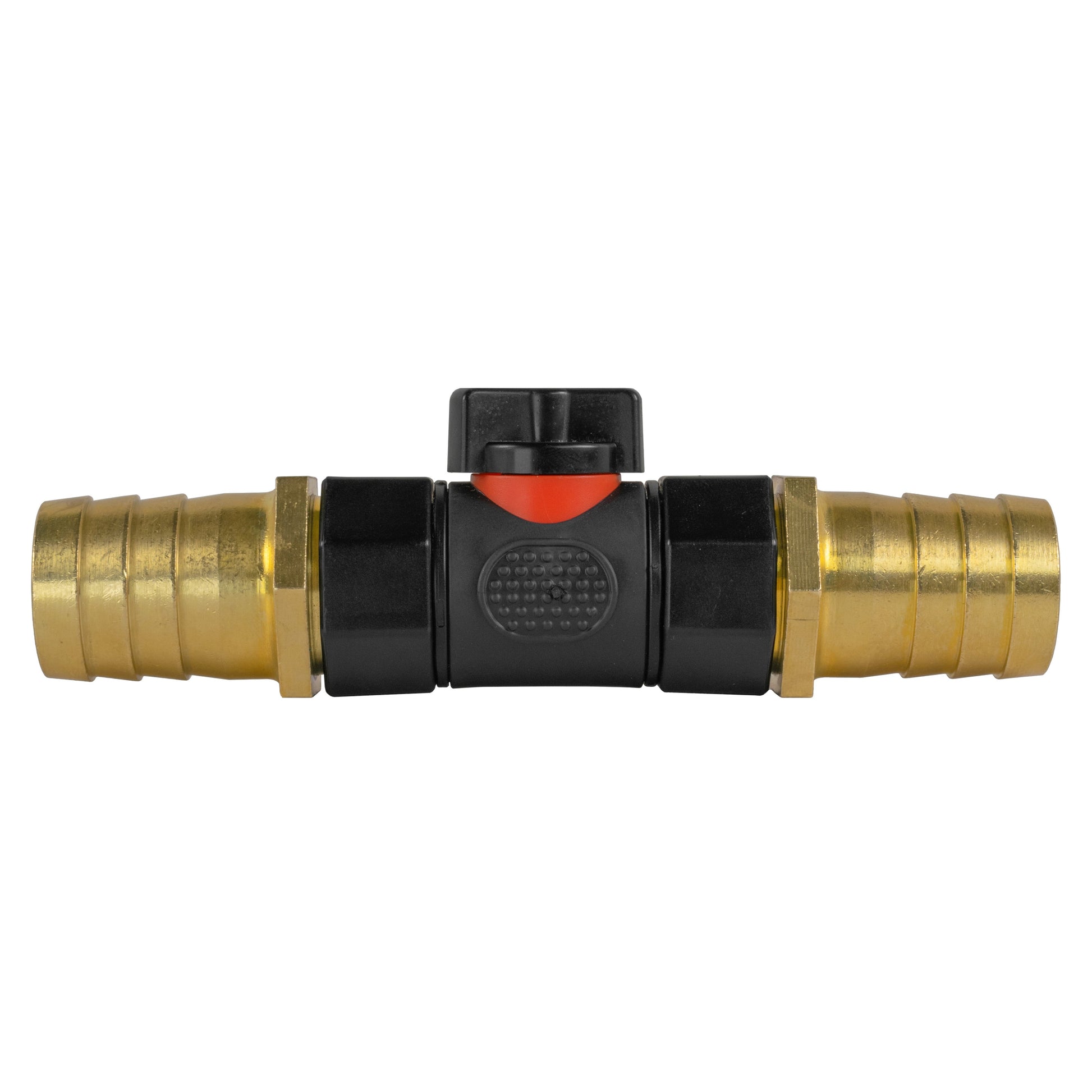 In-Line BSPF Valve with 2 x 25mm Brass Barb Connectors - Best4Trade-Retail Garden watering