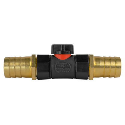 In-Line BSPF Valve with 2 x 25mm Brass Barb Connectors - Best4Trade-Retail Garden watering