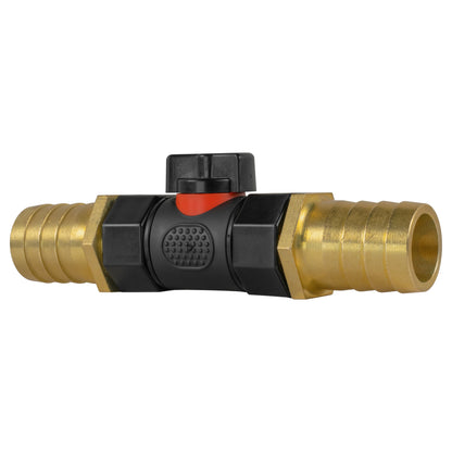 In-Line BSPF Valve with 2 x 25mm Brass Barb Connectors - Best4Trade-Retail Garden watering