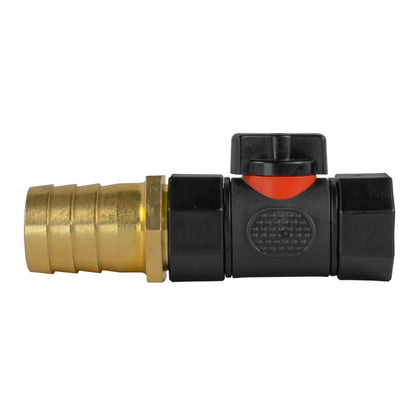 25mm Brass Barb with In-Line BSPF Threaded Valve - Best4Trade-Retail Garden watering
