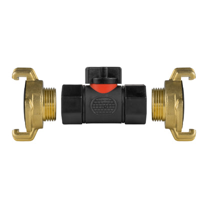 In-Line BSPF Valve with 2 x Geka Type Connectors - Best4Trade-Retail Garden watering
