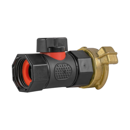 Geka Type Connector with In-Line BSPF Threaded Valve - Best4Trade-Retail Garden watering