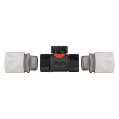 In-Line BSPF Valve with 2 x Hose Connectors WL - Best4Trade-Retail Garden watering