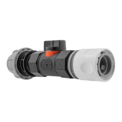 Hose Connector WL with In-Line BSPF Valve and 20mm MDPE Straight - Best4Trade-Retail Garden watering
