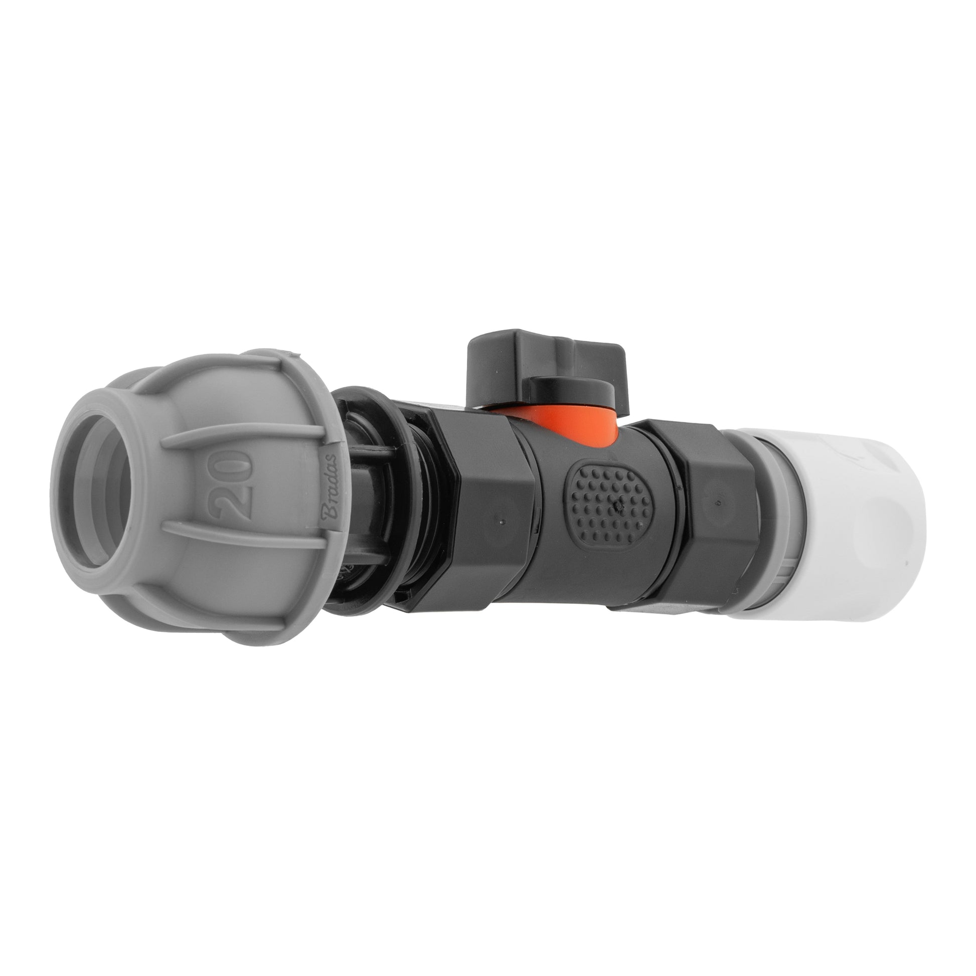 Hose Connector WL with In-Line BSPF Valve and 20mm MDPE Straight - Best4Trade-Retail Garden watering