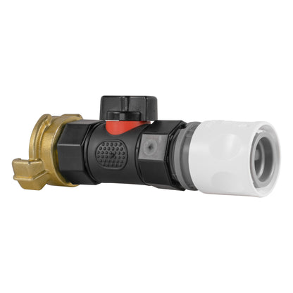 Hose Connector WL with In-Line BSPF Valve and Geka Type Connector - Best4Trade-Retail Garden watering