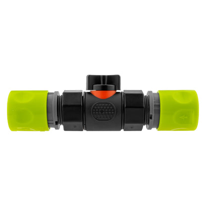 In-Line BSPF Valve with 2 x Hose Connectors Lime - Best4Trade-Retail Garden watering