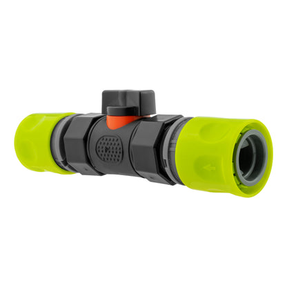 In-Line BSPF Valve with 2 x Hose Connectors Lime - Best4Trade-Retail Garden watering