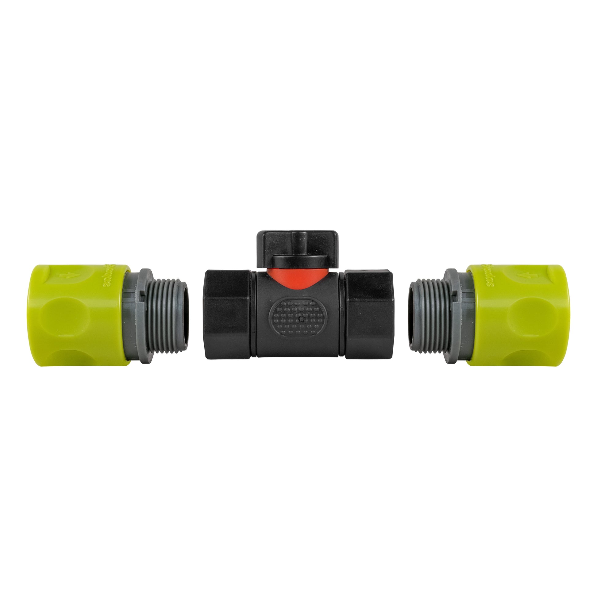 In-Line BSPF Valve with 2 x Hose Connectors Lime - Best4Trade-Retail Garden watering