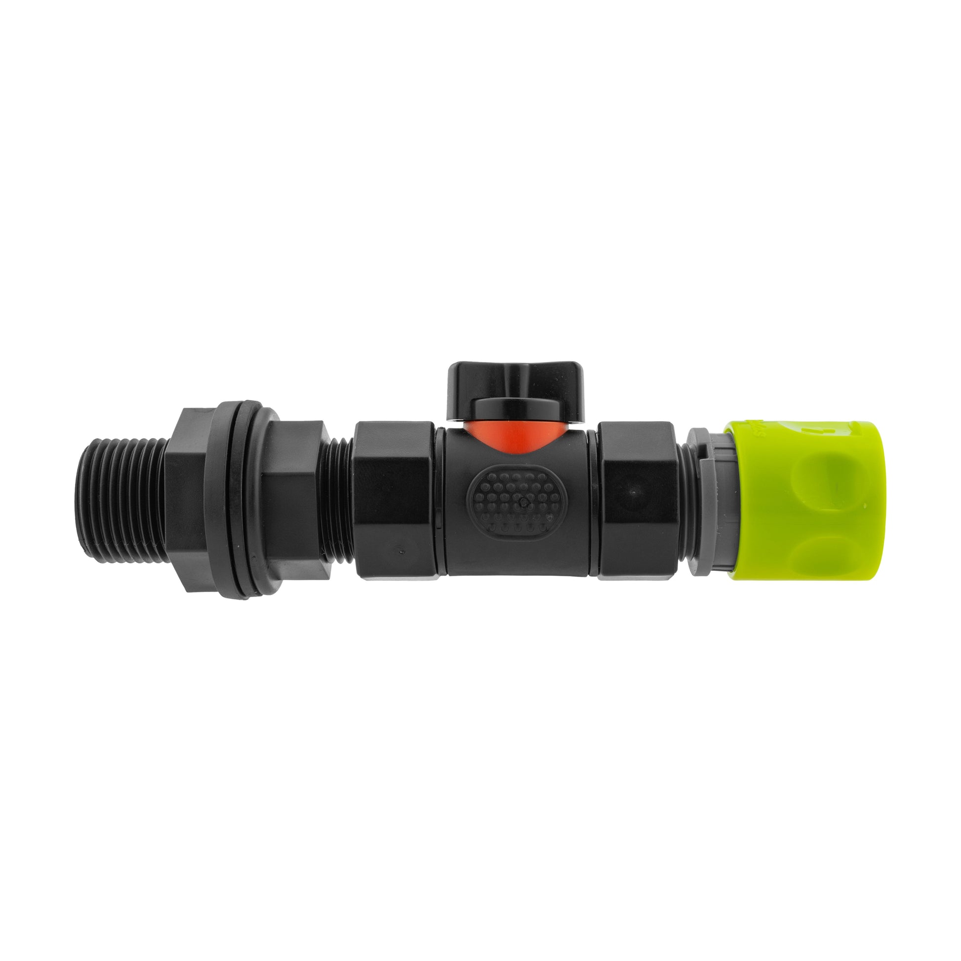 Hose Connector Lime with In-Line BSPF Valve and Water Butt Connector - Best4Trade-Retail Garden watering