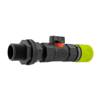 Hose Connector Lime with In-Line BSPF Valve and Water Butt Connector - Best4Trade-Retail Garden watering