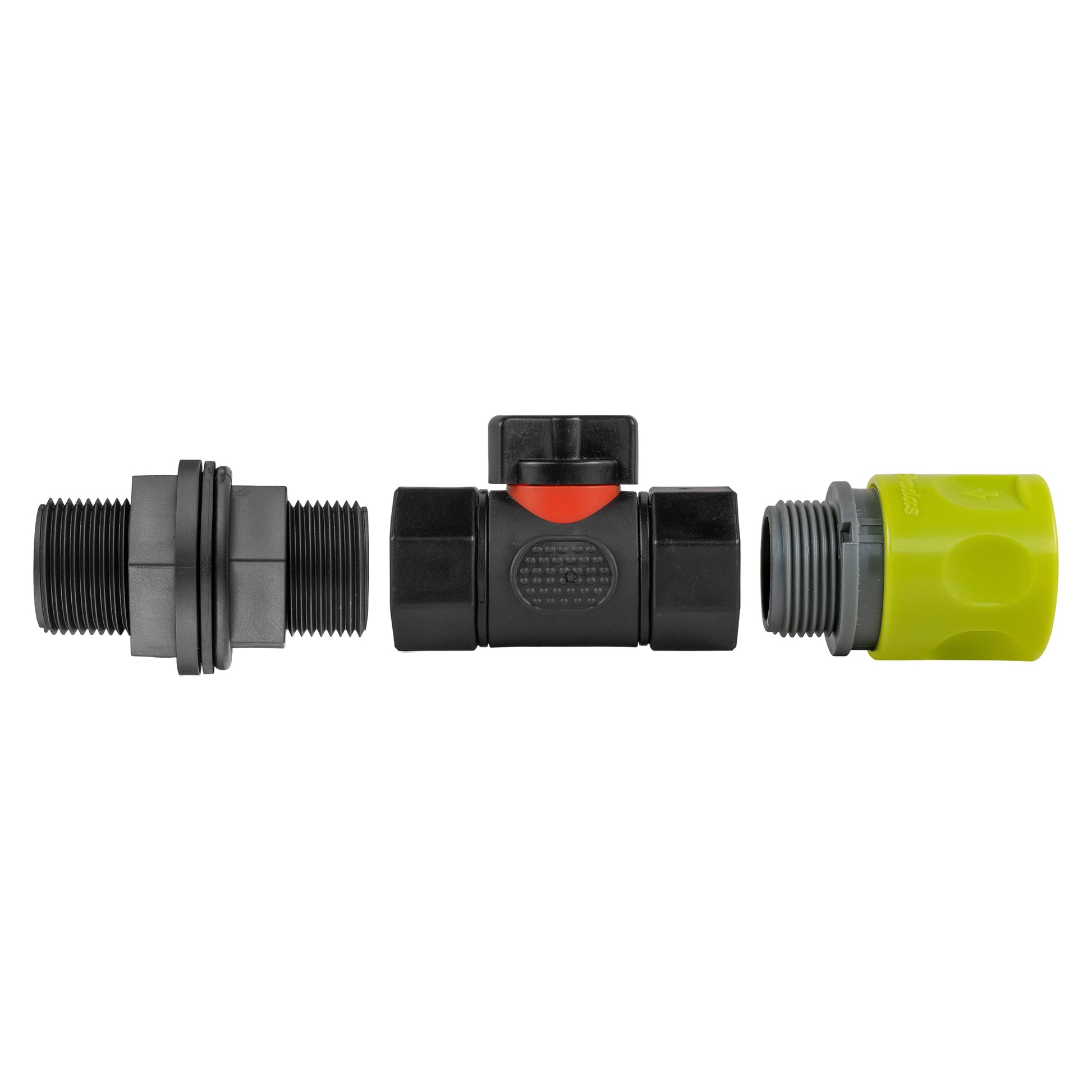 Hose Connector Lime with In-Line BSPF Valve and Water Butt Connector - Best4Trade-Retail Garden watering