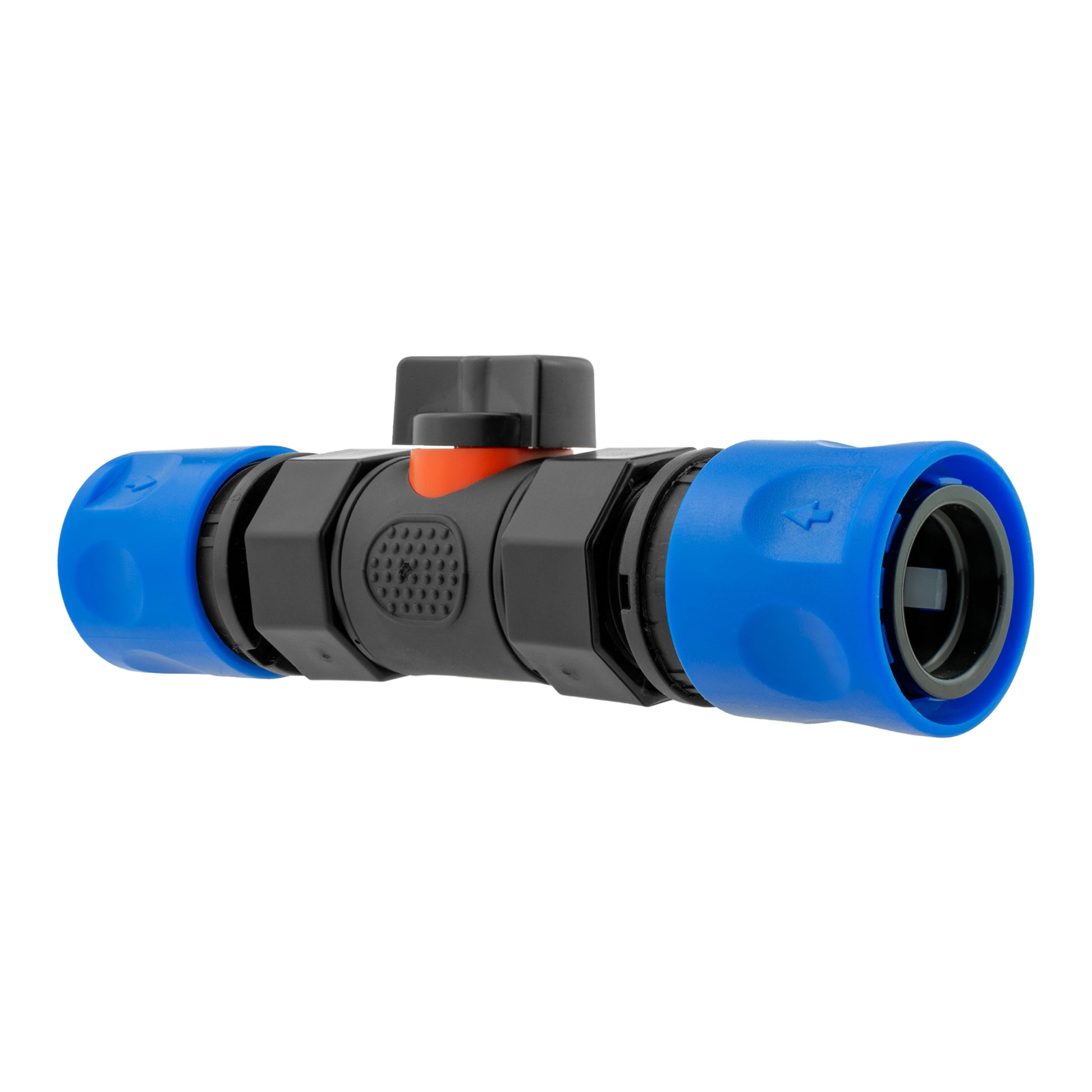 In-Line BSPF Valve with 2 x Hose Connectors Blue - Best4Trade-Retail Garden watering