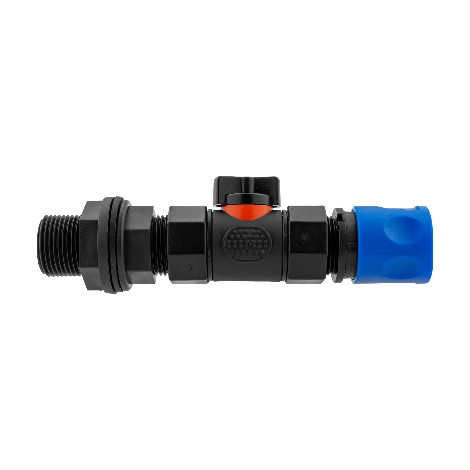 Hose Connector Blue with In-Line BSPF Valve and Water Butt Connector - Best4Trade-Retail Garden watering
