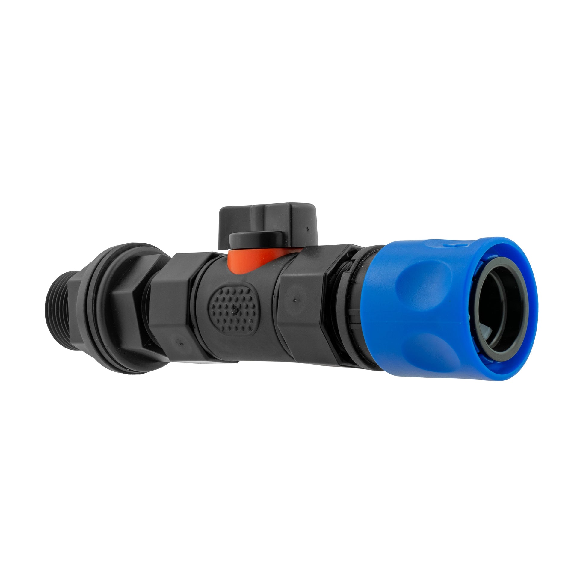 Hose Connector Blue with In-Line BSPF Valve and Water Butt Connector - Best4Trade-Retail Garden watering