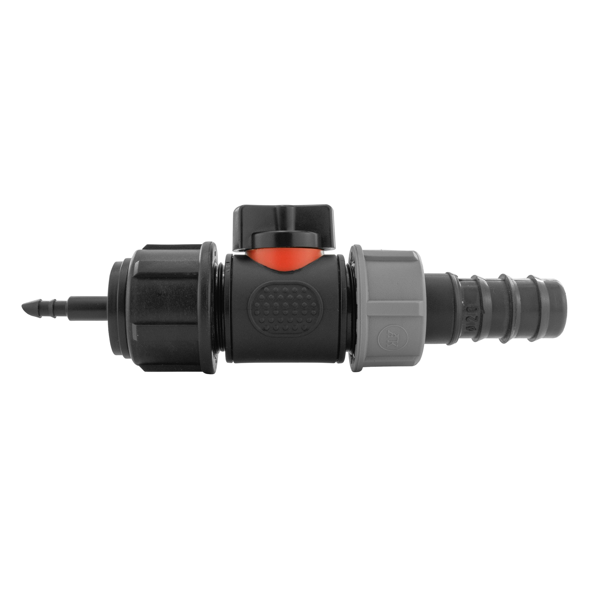 4mm Barb Micro Connector with In-Line BSPM Valve and 20mm Barbed Straight - Best4Trade-Retail Garden watering