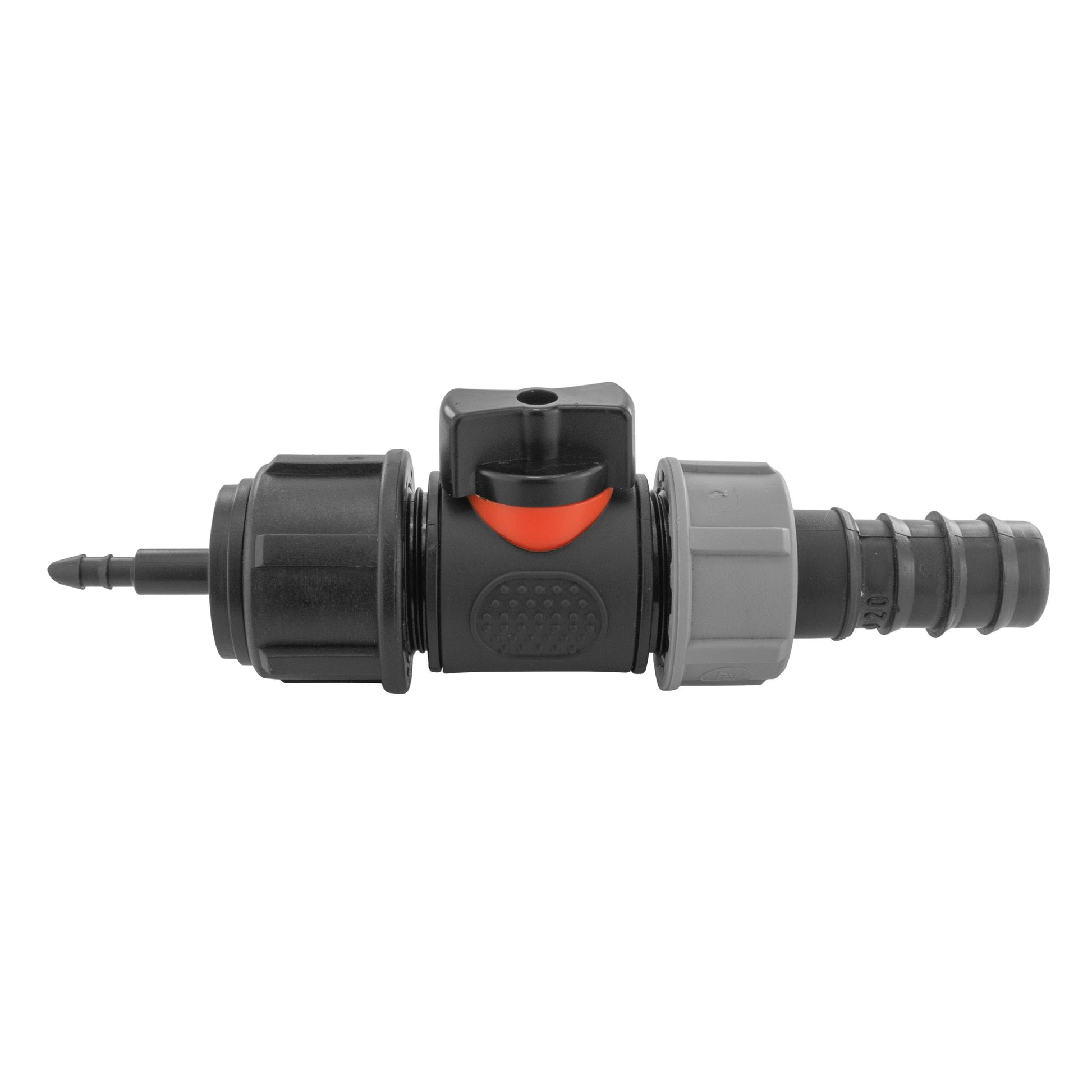 4mm Barb Micro Connector with In-Line BSPM Valve and 20mm Barbed Straight - Best4Trade-Retail Garden watering