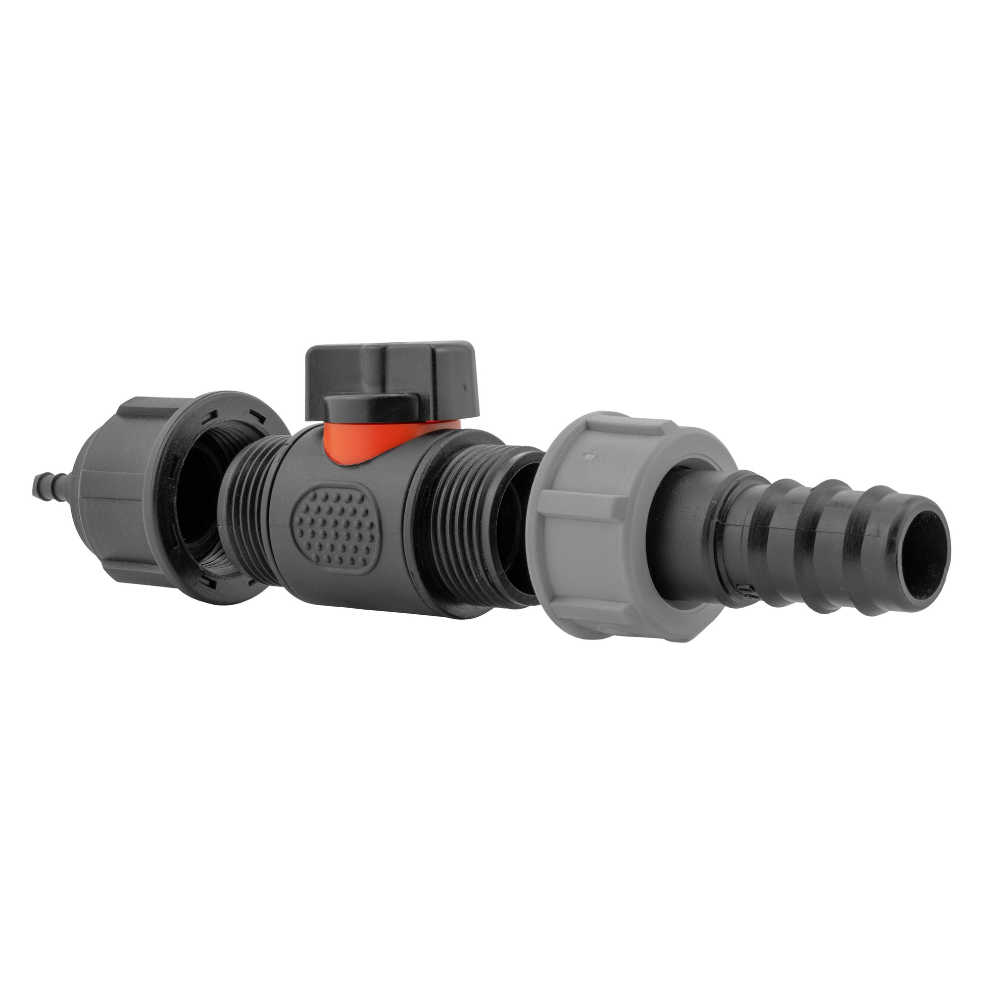 4mm Barb Micro Connector with In-Line BSPM Valve and 20mm Barbed Straight - Best4Trade-Retail Garden watering