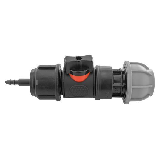 4mm Barb Micro Connector with In-Line BSPM Valve and 20mm MDPE Straight - Best4Trade-Retail Garden watering