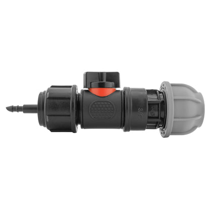 4mm Barb Micro Connector with In-Line BSPM Valve and 20mm MDPE Straight - Best4Trade-Retail Garden watering