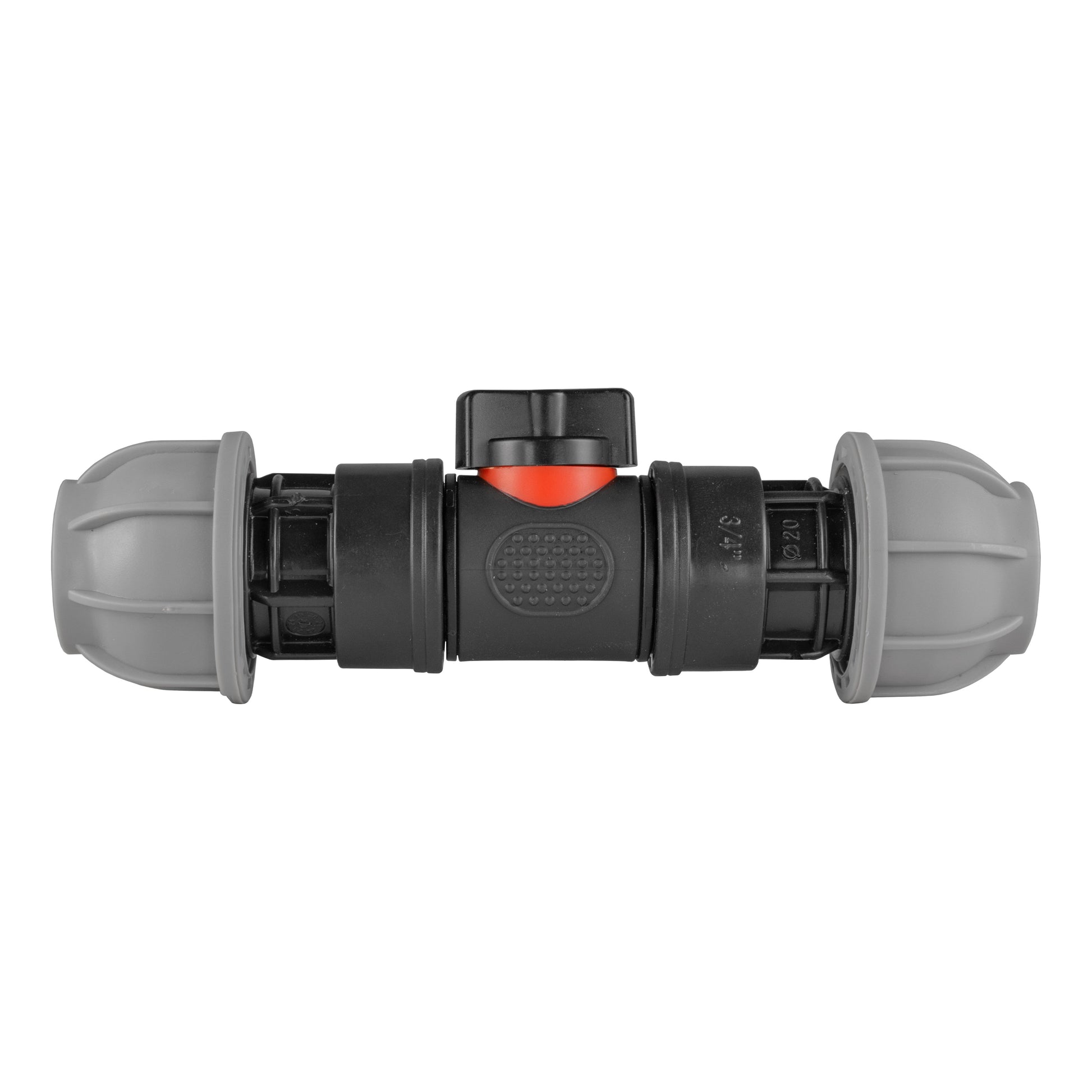 In-Line BSPM Valve with 2 x 20mm MDPE Straight Connectors - Best4Trade-Retail Garden watering