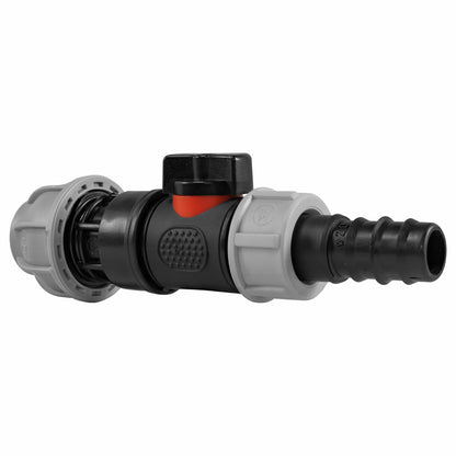 20mm MDPE Straight with In-Line BSPM Valve and 20mm Barbed Straight - Best4Trade-Retail Garden watering