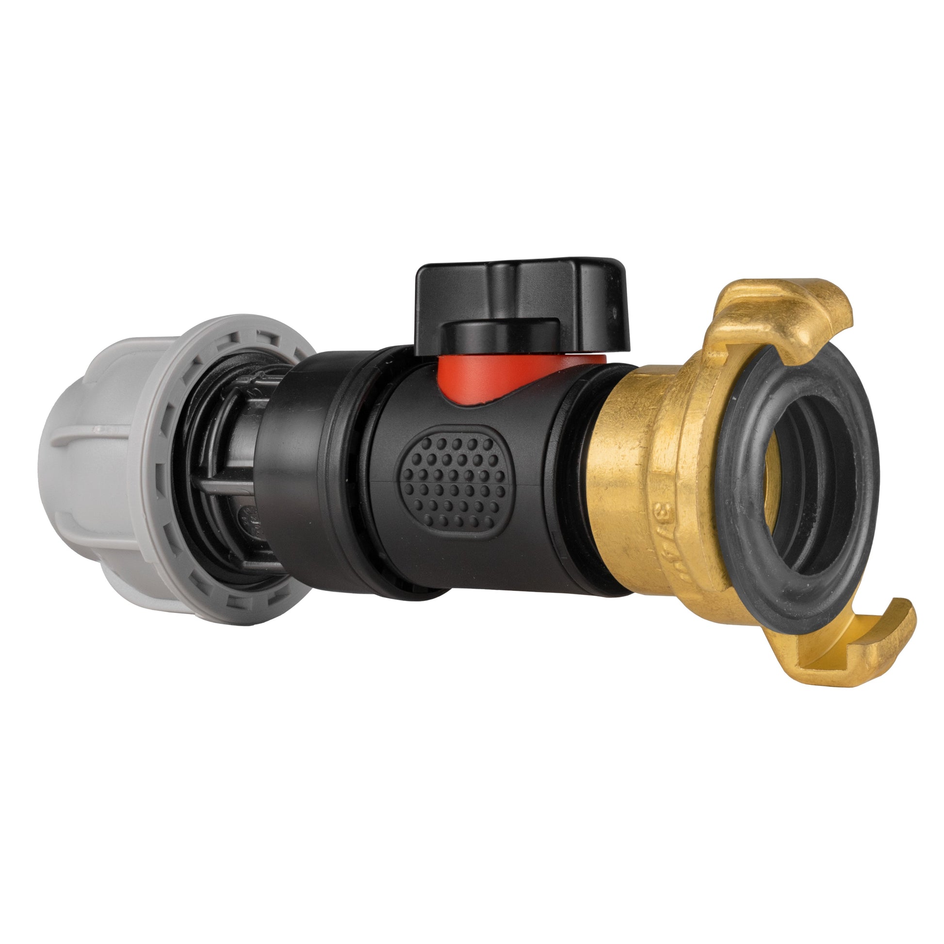 20mm MDPE Straight with In-Line BSPM Valve and Geka Type Connector - Best4Trade-Retail Garden watering