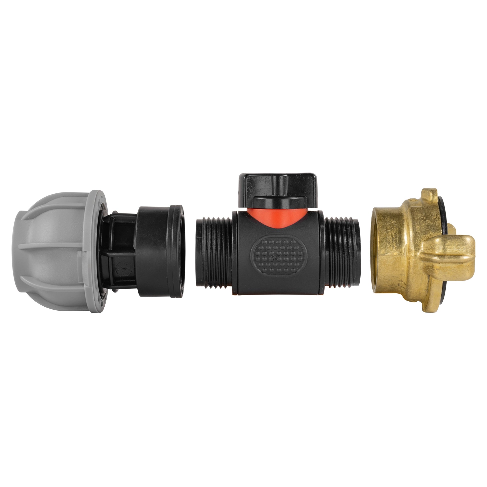 20mm MDPE Straight with In-Line BSPM Valve and Geka Type Connector - Best4Trade-Retail Garden watering
