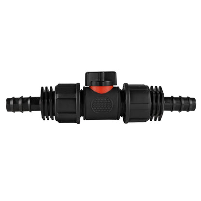 In-Line BSPM Valve with 2 x 16mm Barbed Straight Connectors - Best4Trade-Retail Garden watering