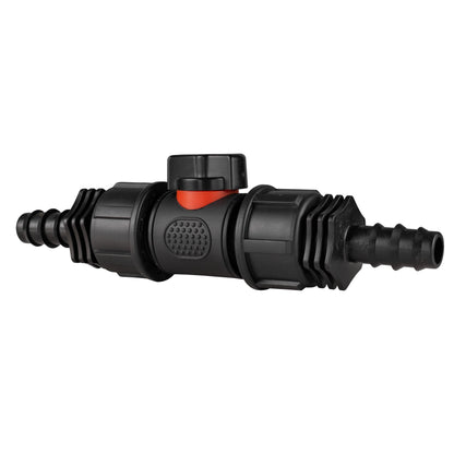 In-Line BSPM Valve with 2 x 16mm Barbed Straight Connectors - Best4Trade-Retail Garden watering