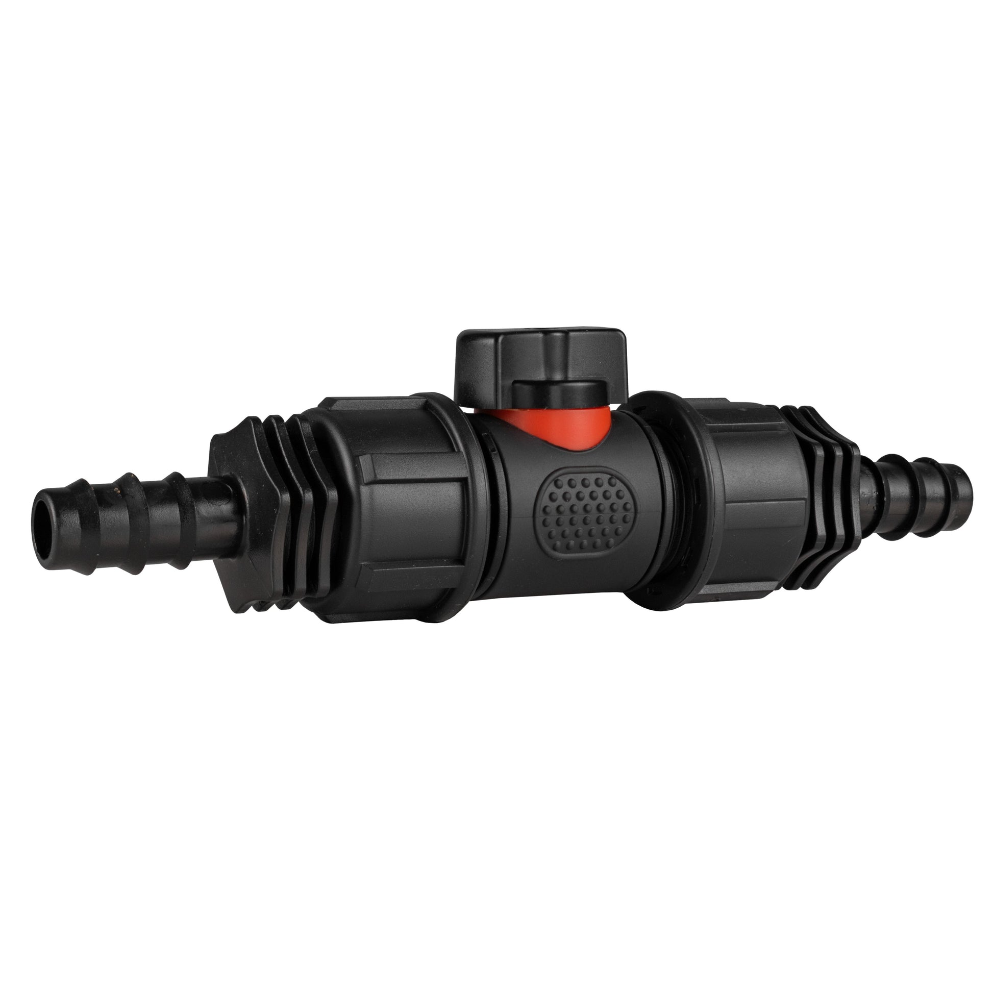 In-Line BSPM Valve with 2 x 16mm Barbed Straight Connectors - Best4Trade-Retail Garden watering