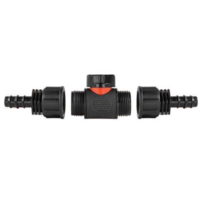 In-Line BSPM Valve with 2 x 16mm Barbed Straight Connectors - Best4Trade-Retail Garden watering