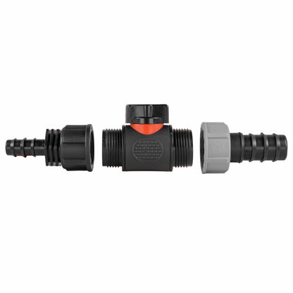 16mm Barbed Straight with In-Line BSPM Valve and 20mm Barbed Straight - Best4Trade-Retail Garden watering