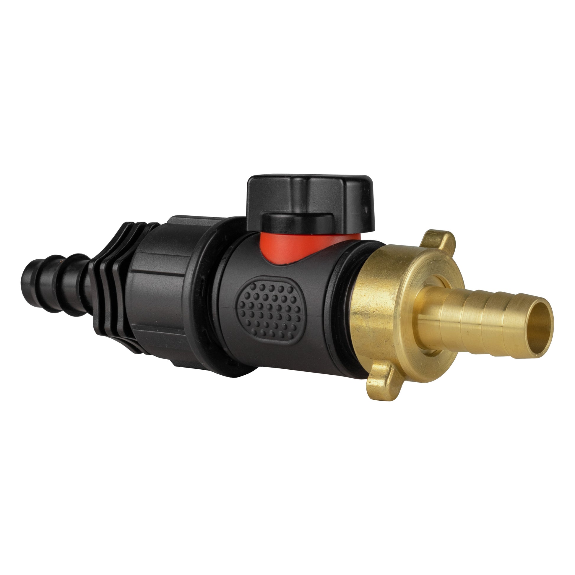 16mm Barbed Straight with In-Line BSPM Valve and 13mm Brass Barb - Best4Trade-Retail Garden watering