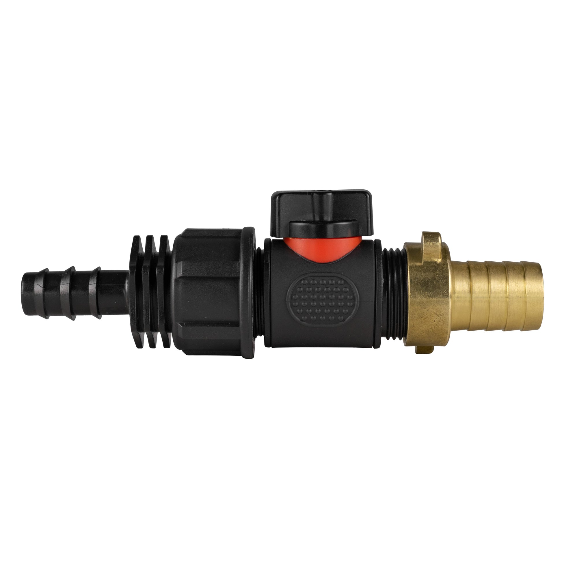 16mm Barbed Straight with In-Line BSPM Valve and 19mm Brass Barb - Best4Trade-Retail Garden watering
