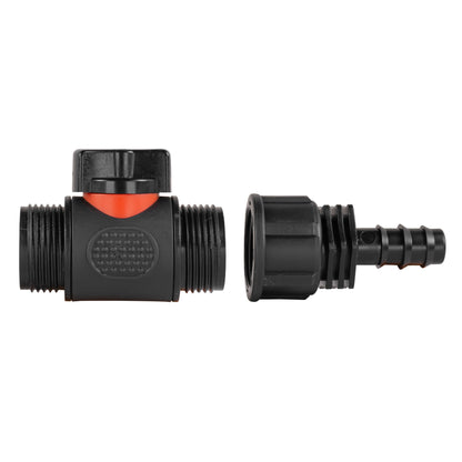 16mm Barbed Straight with In-Line BSPM Threaded Valve - Best4Trade-Retail Garden watering