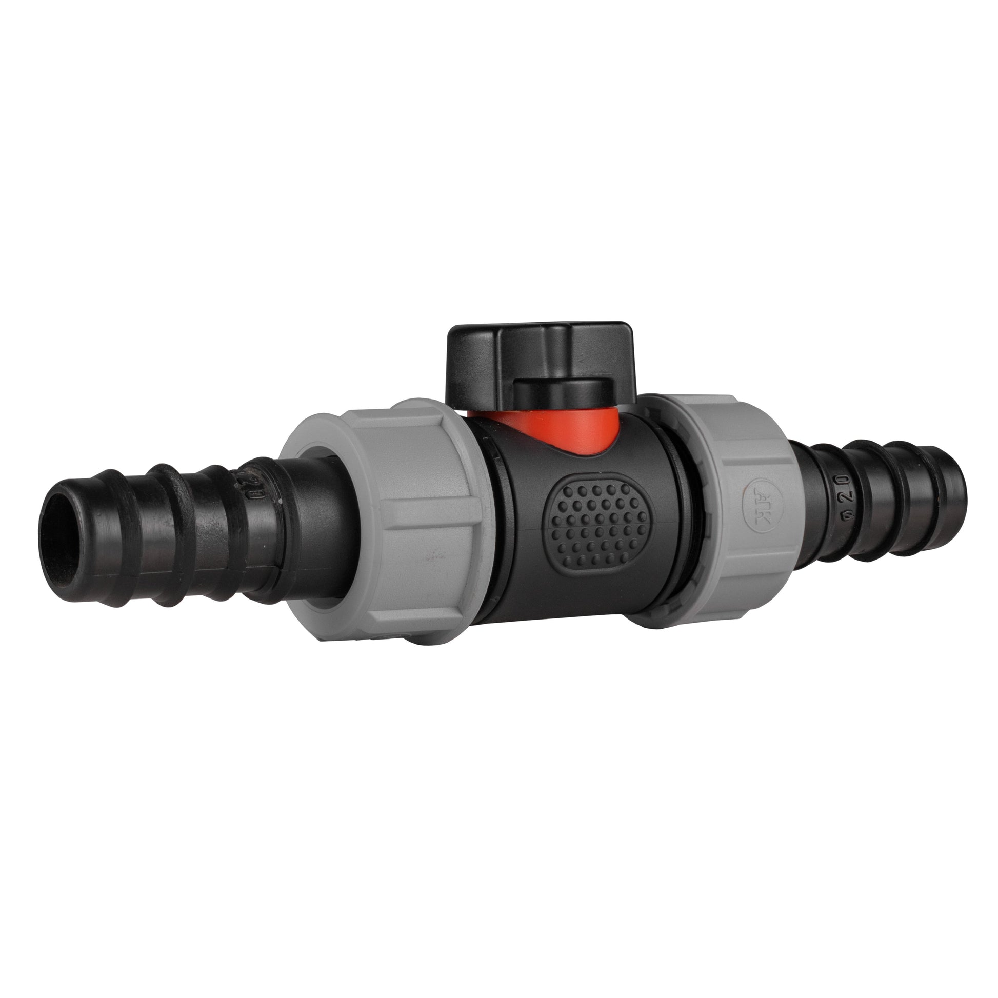 In-Line BSPM Valve with 2 x 20mm Barbed Straight Connectors - Best4Trade-Retail Garden watering
