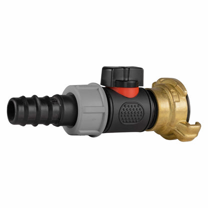 20mm Barbed Straight with In-Line BSPM Valve and Geka Type Connector - Best4Trade-Retail Garden watering