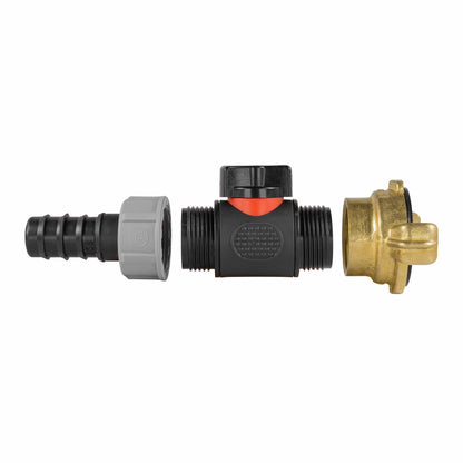 20mm Barbed Straight with In-Line BSPM Valve and Geka Type Connector - Best4Trade-Retail Garden watering