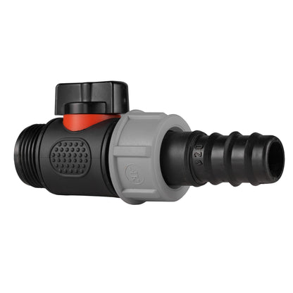 20mm Barbed Straight with In-Line BSPM Threaded Valve - Best4Trade-Retail Garden watering