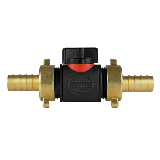 In-Line BSPM Valve with 2 x 13mm Brass Barb Connectors - Best4Trade-Retail Garden watering