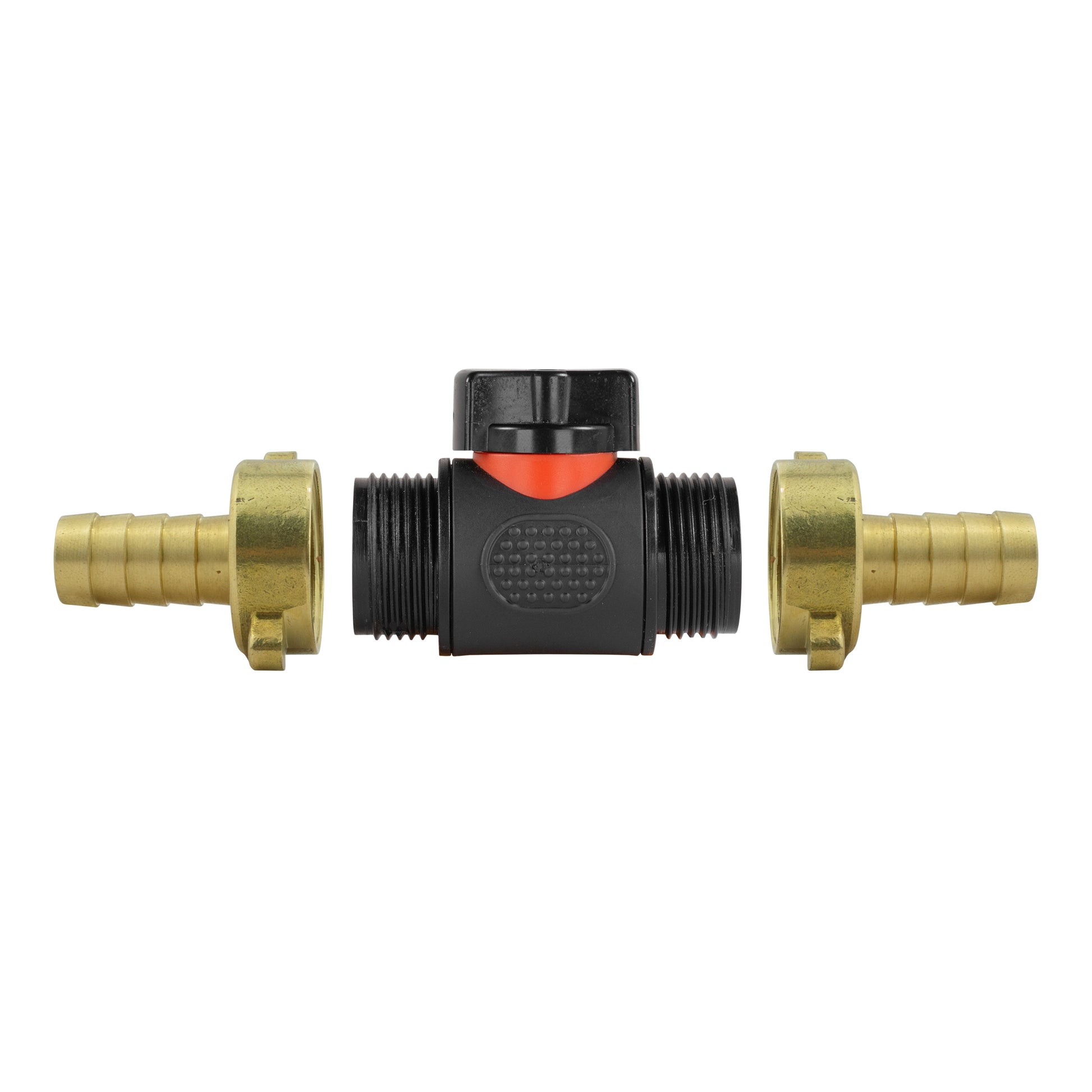 In-Line BSPM Valve with 2 x 13mm Brass Barb Connectors - Best4Trade-Retail Garden watering