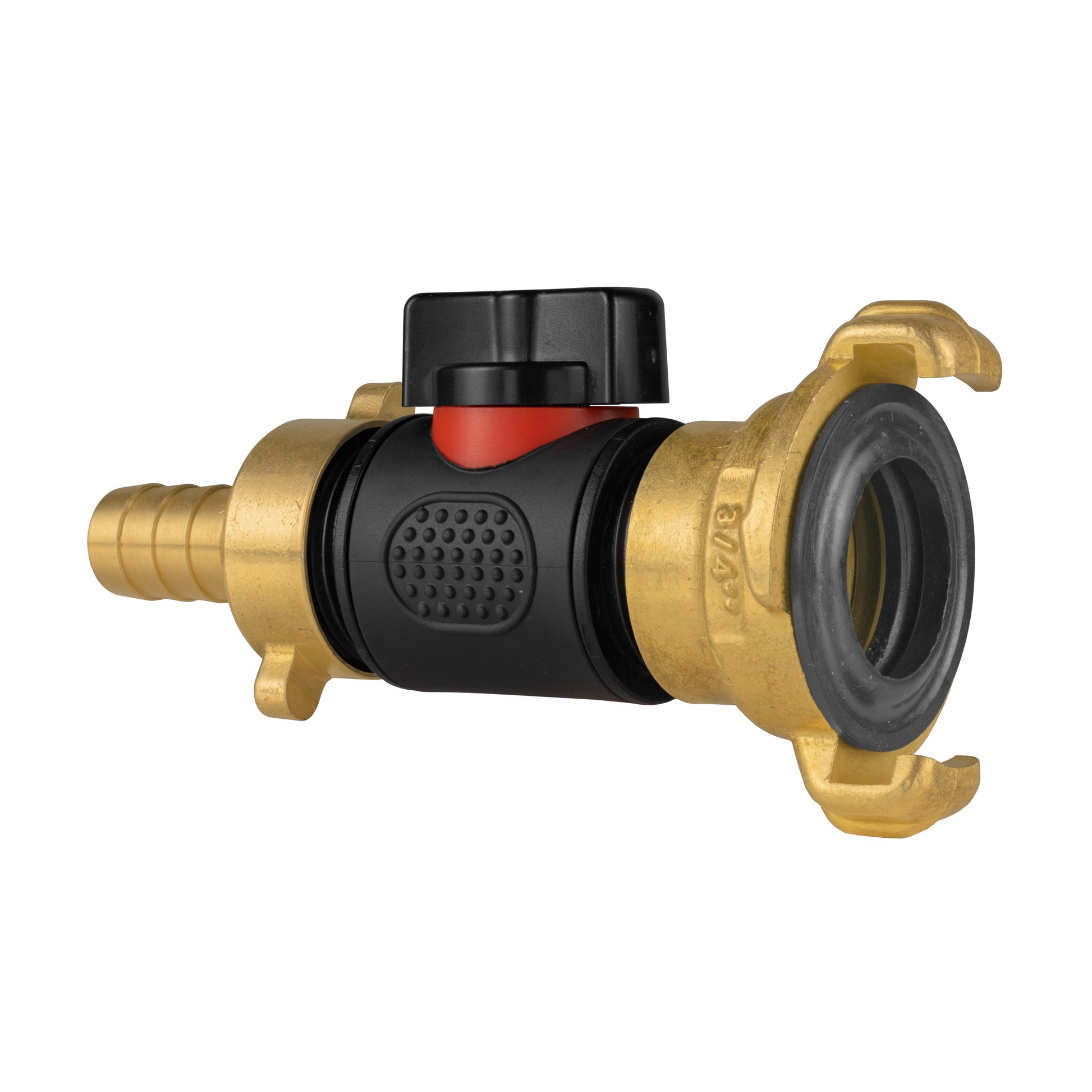 13mm Brass Barb with In-Line BSPM Valve and Geka Type Connector - Best4Trade-Retail Garden watering