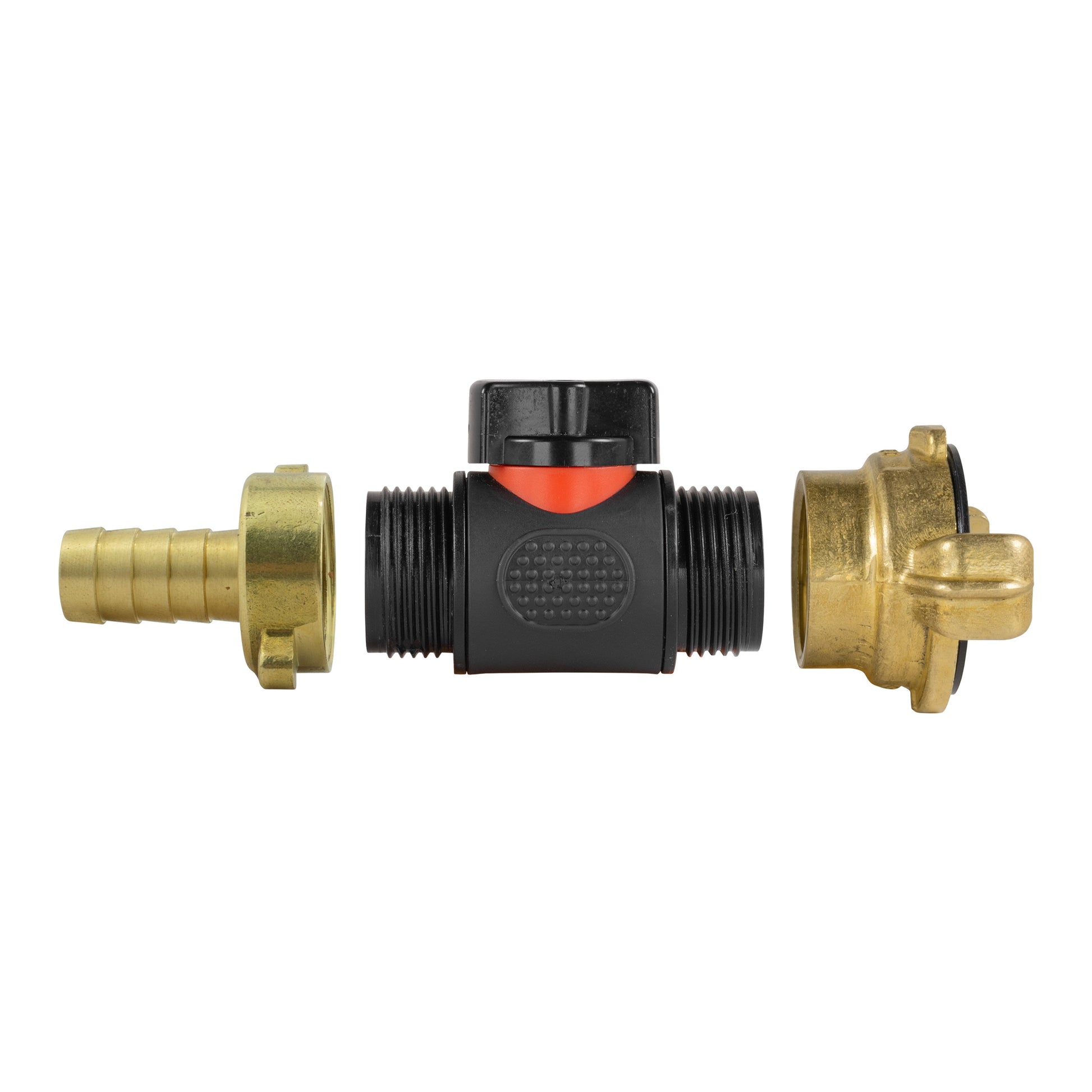 13mm Brass Barb with In-Line BSPM Valve and Geka Type Connector - Best4Trade-Retail Garden watering