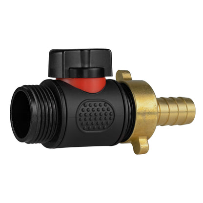 13mm Brass Barb with In-Line BSPM Threaded Valve - Best4Trade-Retail Garden watering