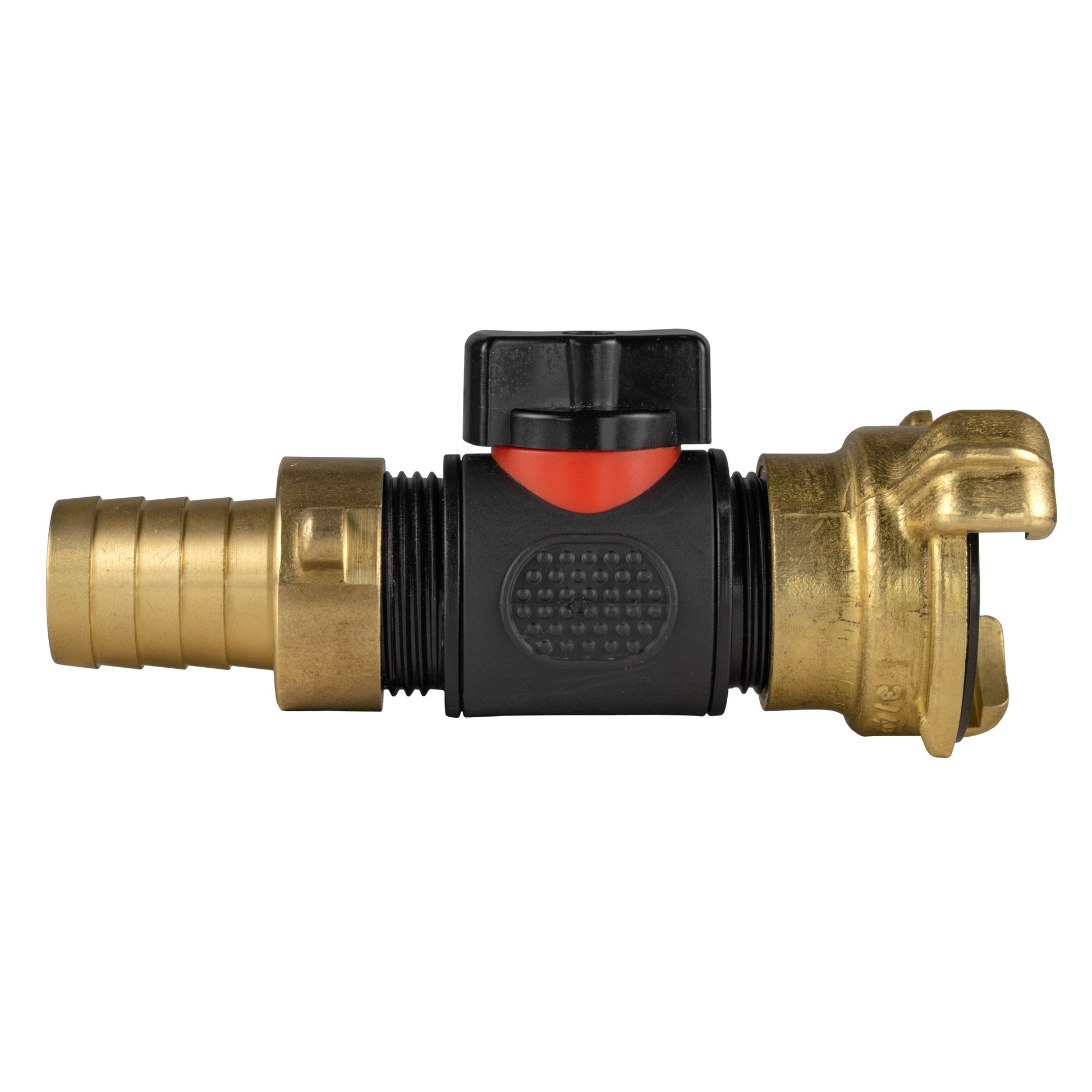 19mm Brass Barb with In-Line BSPM Valve and Geka Type Connector - Best4Trade-Retail Garden watering