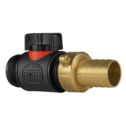 19mm Brass Barb with In-Line BSPM Threaded Valve - Best4Trade-Retail Garden watering